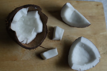 coconut on a desk