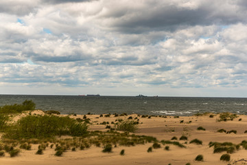 Fototapeta premium clouds over the sea
