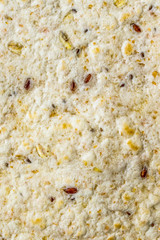 tortilla cake with visible details. texture or background