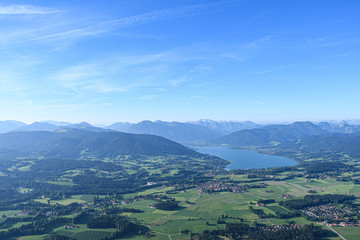 Fototapeta na wymiar Tegernseer Alpen aus der Luft