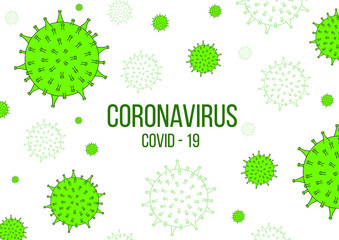 security sign with covid-19 virus coronavirus mask background