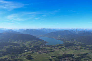 Fototapeta na wymiar Tegernseer Alpen aus der Luft