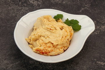 Vegan dietary cusine - humus snack
