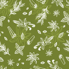 Vector black chalkboard style hand drawn bakery seamless repeat pattern. Suitable for bread packaging, cafe menu design and wallpaper.