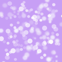 White bokeh on purple background