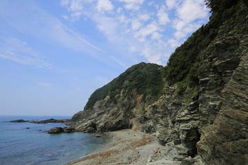 愛媛県伊方町　佐田岬灯台　遊歩道からの風景