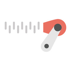 Tailor and Dressmker Steel Plastic zip accessories vector color icon design, Clothing Garment Zipper Concept, 