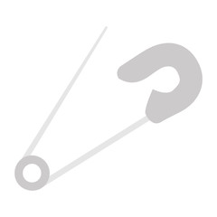 Steel Unlocked Safety Pin Concept Vector Color Icon Design, Tailor and Sewing  accessory on White background 