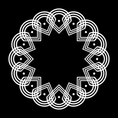 Design monochrome circle element