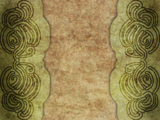 Old paper with calligraphy pattern