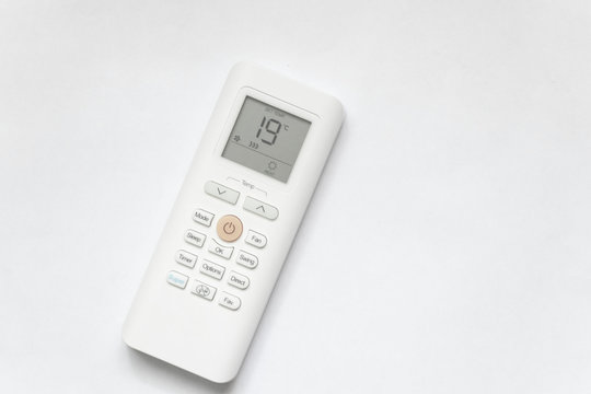 new white air conditioner remote control with temperature mode for heat