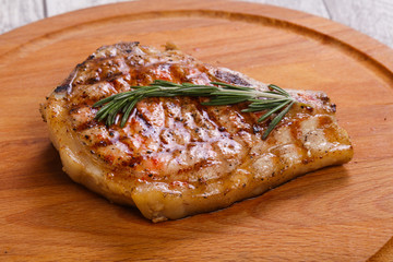 Pork loin with rosemary