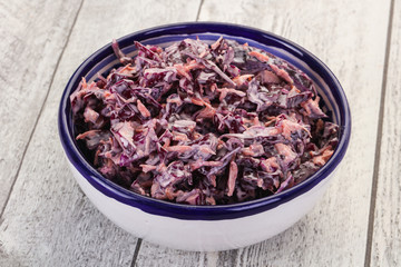 Cole slaw salad with cabbage