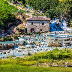 Obraz premium Therme Cascate del Mulino bei Saturnia