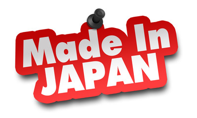 made in japan concept 3d illustration isolated