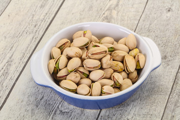 Pistachio nuts heap