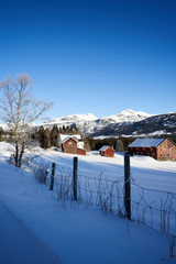 Winter landscape in Hemsedal