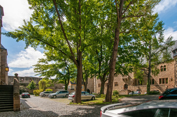 Obraz premium alzey, schloss mit schlosshof
