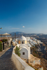Small Church on the  Santorini