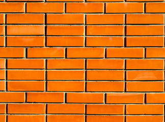 Red brick wall. brick wall texture. Vintage red clay brick wall background in traditional common bond pattern