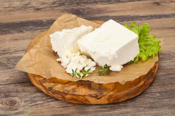Greek traditional Feta soft cheese