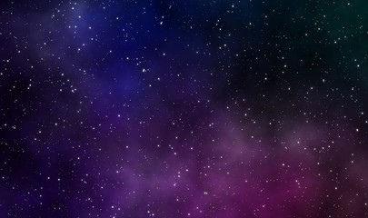 Obraz na płótnie Canvas Spacescape illustration graphic design background with stars field in the galaxy