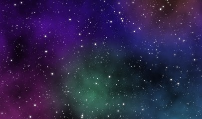 Space scape of beautiful galaxy illustration design background