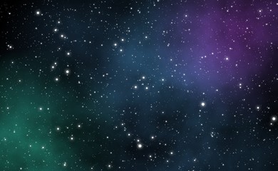 Fototapeta na wymiar Spacescape galaxy illustration design background