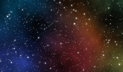 Spacescape galaxy illustration design background