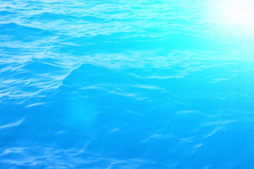 Background sea and sun light