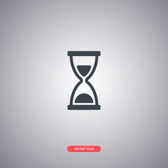 Hourglass icon. Modern line style. 