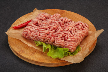 Raw Minced pork meat for cooking
