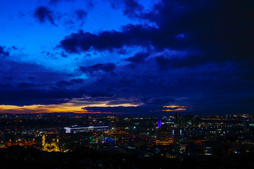 Fototapeta na wymiar Panoramic view of Ankara city 4K. Ankara is the capital city of Turkey 