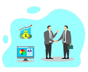 Businessman working in office