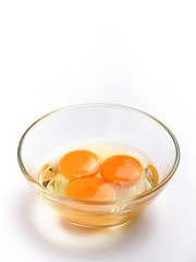 Organic chicken eggs food ingredients concept