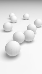 White abstract background. Lowpoly backdrop. Crumpled paper. 3D illustration