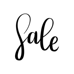 Sale calligraphy text. Hand drawn vector calligraphy.