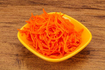 Korean carrot in the bowl
