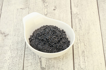 Luxury strugeon fish black caviar