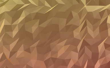Abstract triangle geometrical orange background. Geometric origami style with gradient. 3D illustration