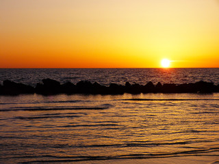 Sonnenuntergang am Meer