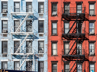 Brick building on the 1st Avenue, New York
