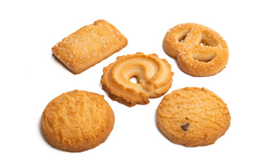 butter christmas cookies isolated