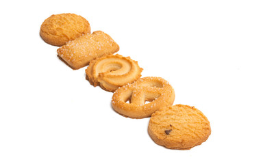 butter christmas cookies isolated