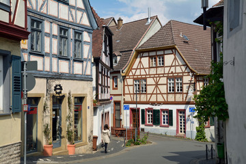 oppenheim am rhein, krämerstrasse ecke mainzer strasse