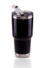 Thermo bottle isolated