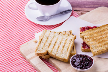 Bread with mixed berry