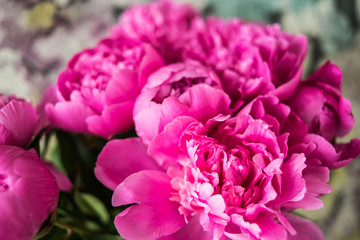 Bouquet of beautiful pink flowers