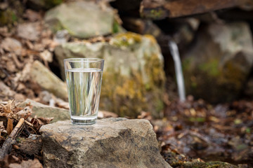 water in glass