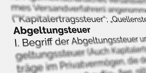 Abgeltungssteuer im Buch